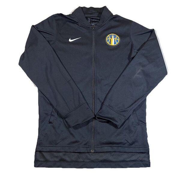 Nike Other - Chicago Sky Nike Dri Fit Full Zip Black Warm Up Jacket Size Small Tall WNBA